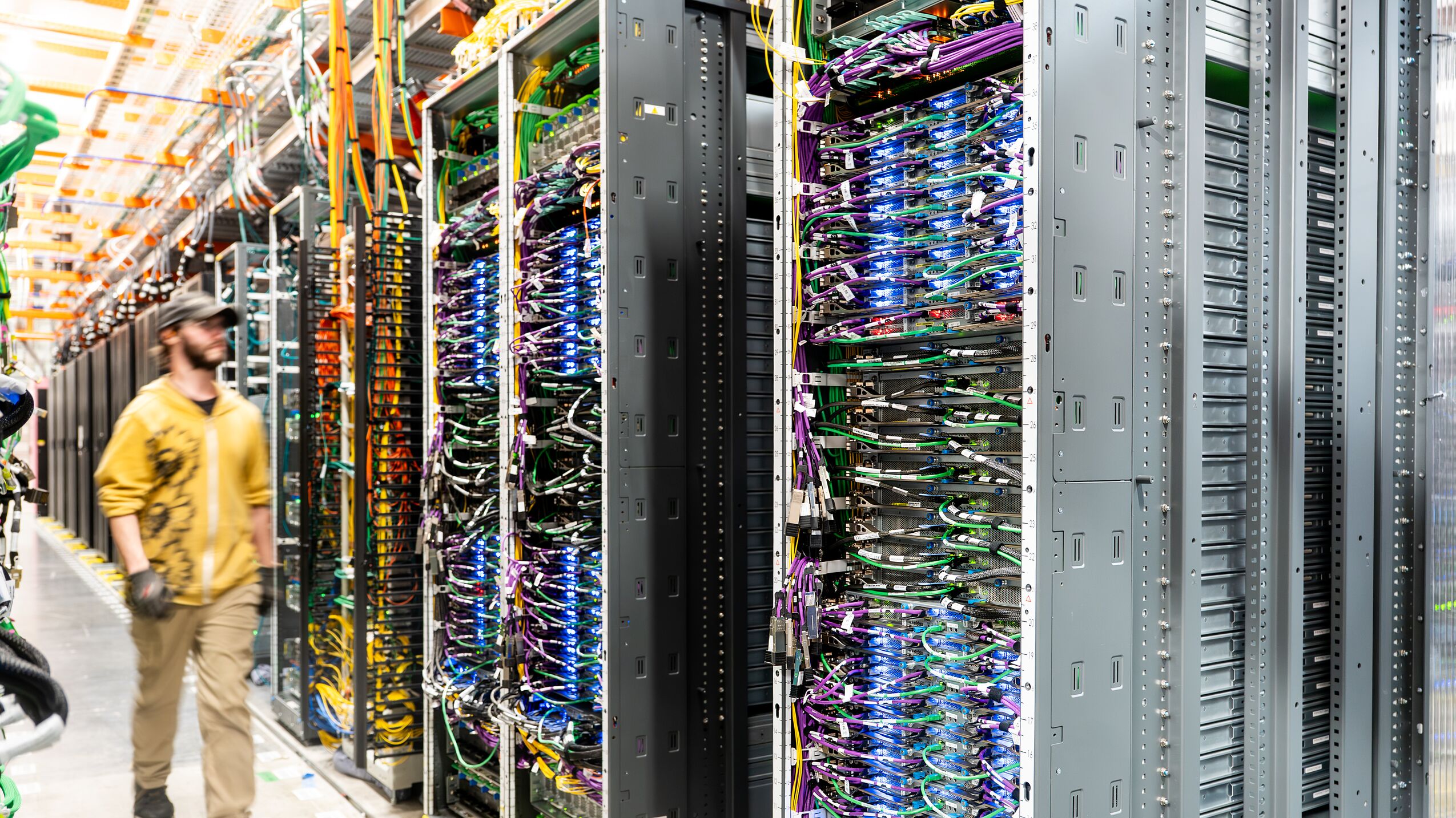 AWS infrastructure and security network illustration